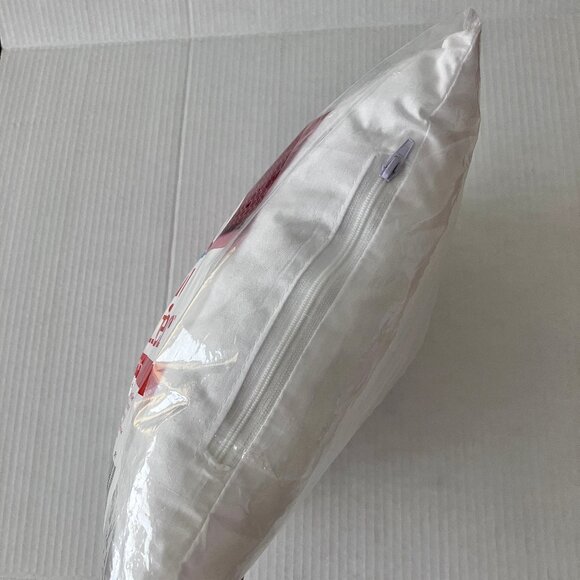 White 12" Zippered Poly Fill Premiere Pillow Insert NEW - Picture 5 of 6